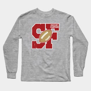 Big Bold San Francisco 2023 49ers NFC Champs Long Sleeve T-Shirt